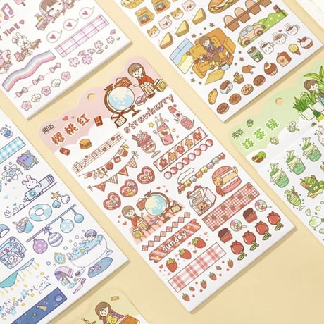 かわいい虹canシリーズ装飾ステッカー