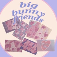 Big bunny Friendsポストカード