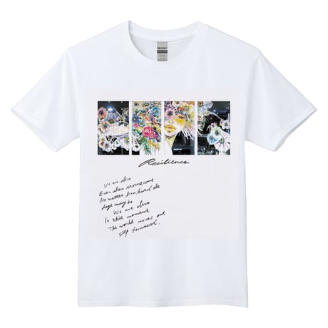Tシャツ（白）/Window glass paint