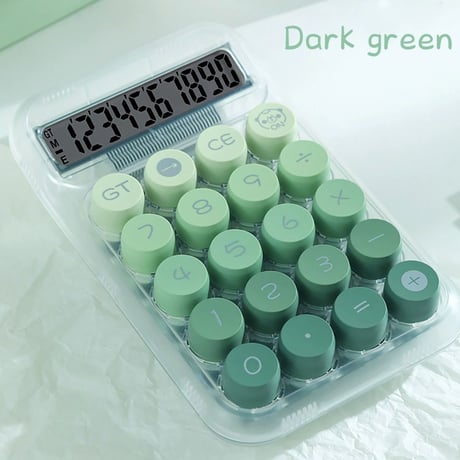 【新品】クリア電卓　かわいいまるボタン【SNSで話題】