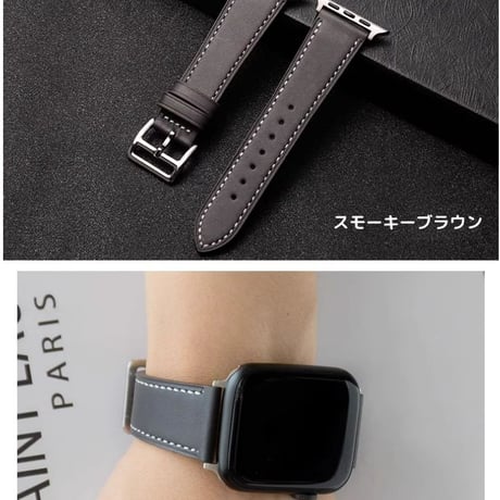 【新品】Apple Watch レザーバンド 本革 高級 交換バンド 全サイズ対応 42/44/45/46/49mm 上質レザー メンズ レディース