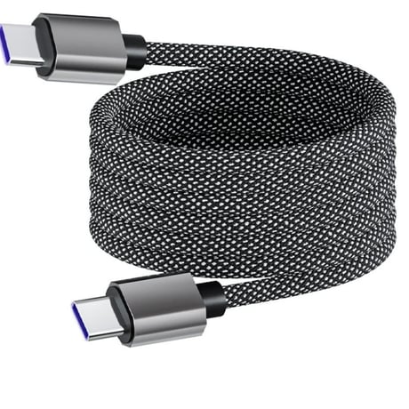 【新品】マグネット式編組ナイロン高速充電ケーブル・全3種類【磁気吸着・絡まない】