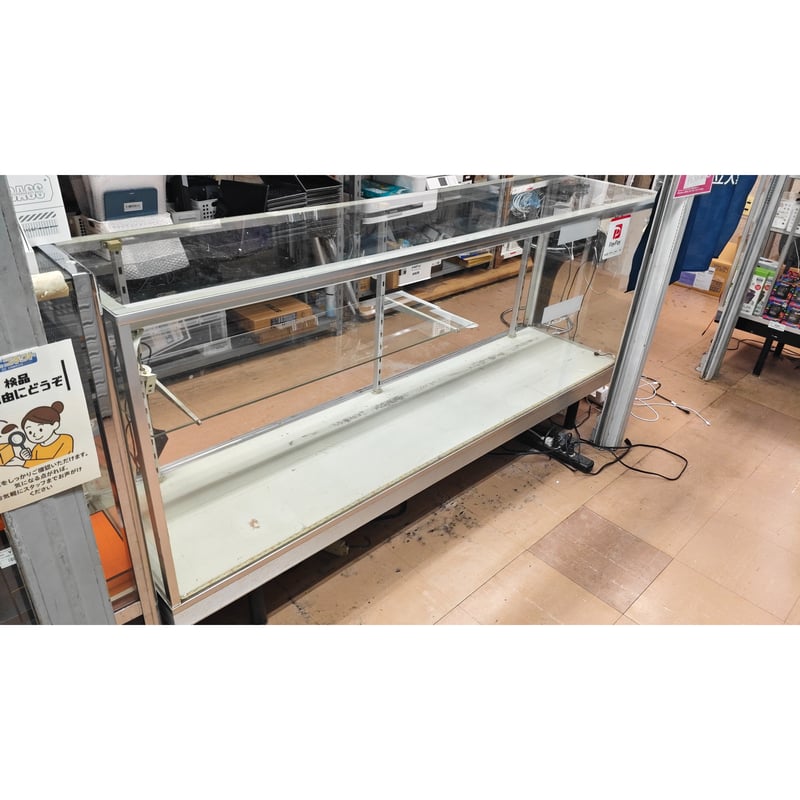 引取限定】 ガラスショーケース 店舗什器 W182 H62 D45 | CCコネクト