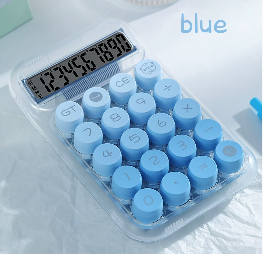 新品】クリア電卓 かわいいまるボタン【SNSで話題】 | CCコネクト