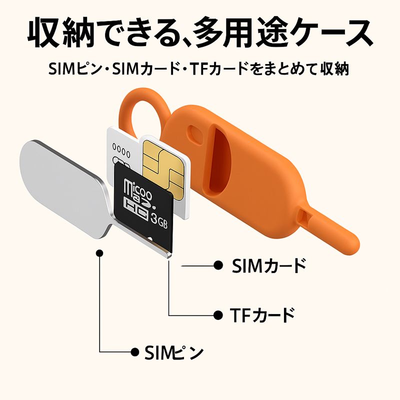 新品】SIMピン付き、多用途ケース | CCコネクトオンラインストア