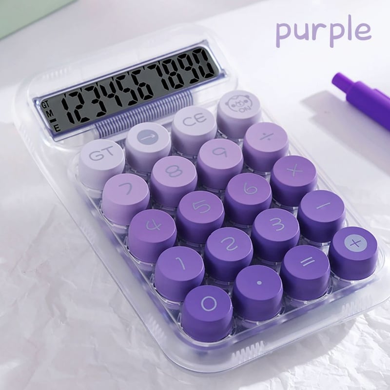 新品】クリア電卓 かわいいまるボタン【SNSで話題】 | CCコネクト
