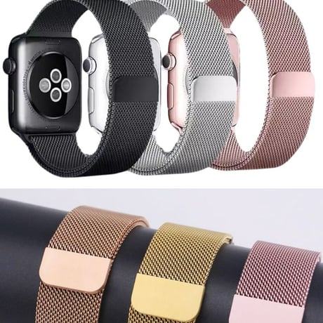 【新品】アップルウォッチ バンド ステンレス 金属 交換 ベルト 38〜49mm 全シリーズ対応 メンズ レディース