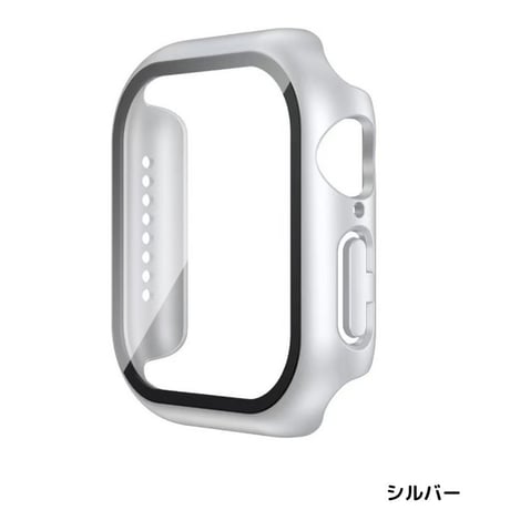 【新品】クリスタルガード 38-49mm Apple Watch ハードクリアケース　ブラック/シルバー/ホワイト/クリア【装着簡単・透明クリアでデザインそのまま】