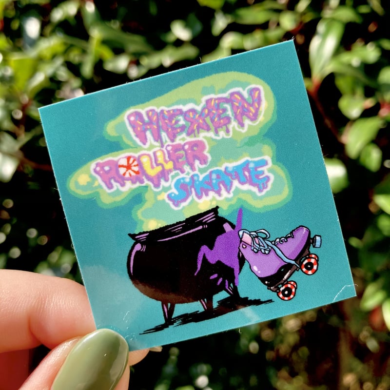 ロゴステッカー(グリーン) | HEXEN ROLLER SKATE