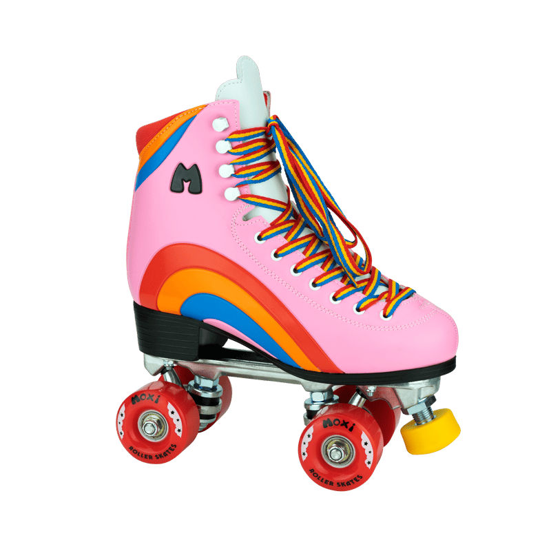 MOXI Rainbow Rider Pink Heart | HEXEN ROLLER SKATE