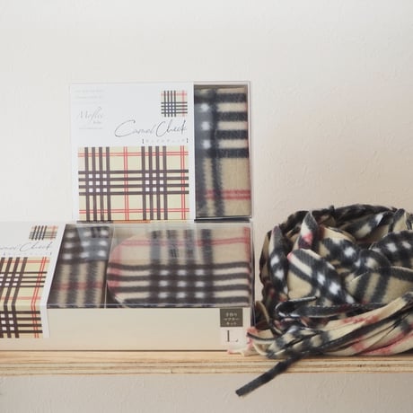 【Moflee Kit Box】 キャメルチェック Camel Check ◆Sサイズ