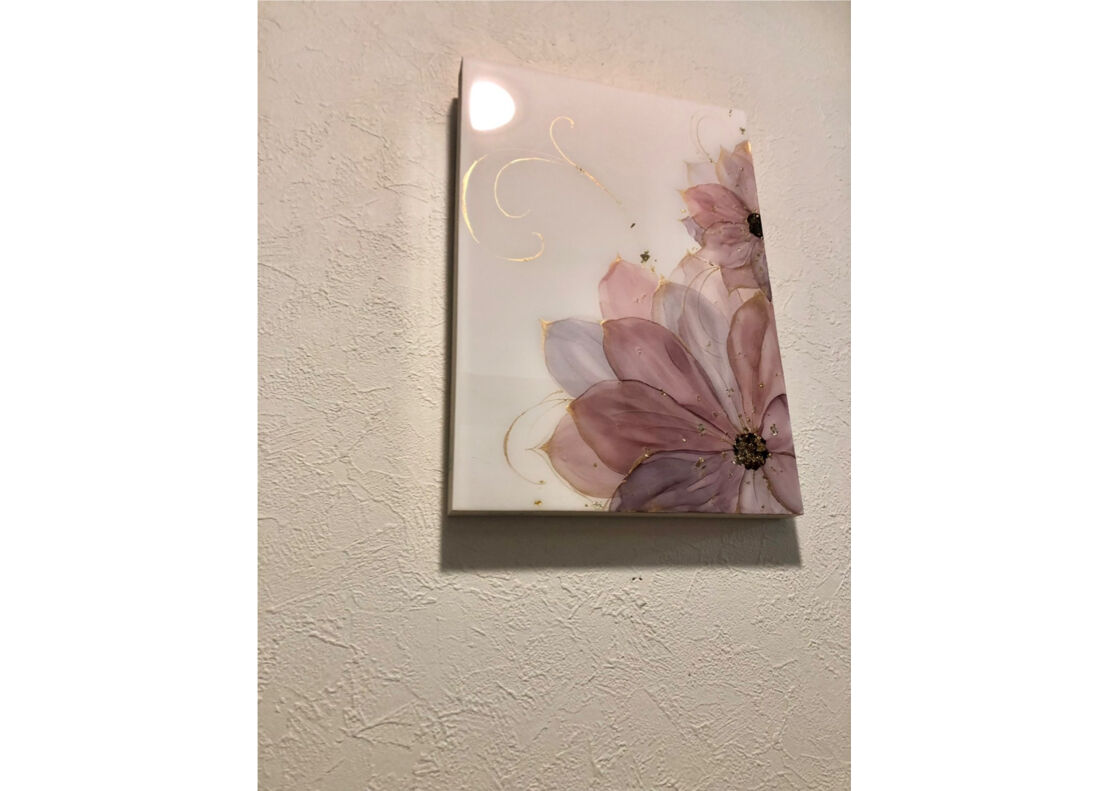 A4アートパネル くすみピンクフラワー💓 | itsuko mon atelier