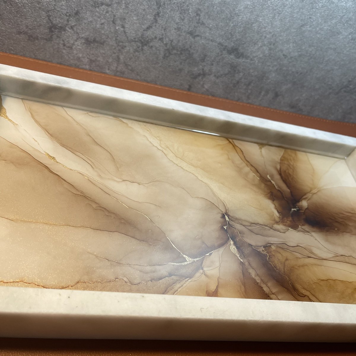 リアル大理石 鍵置きトレー | itsuko mon atelier