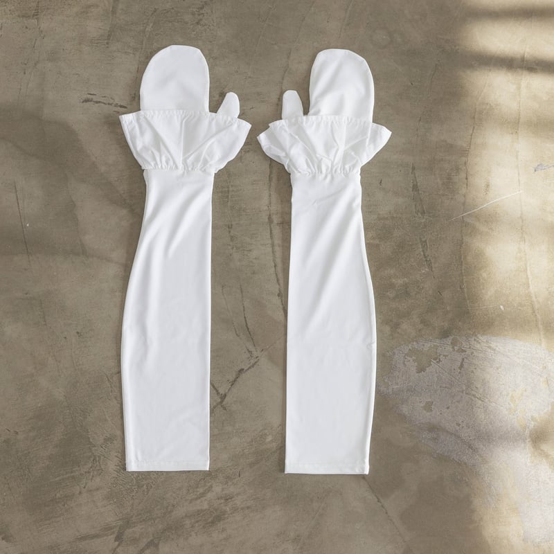 アウトレット品 UVカットミトングローブ 〈Black / White〉 | Bite