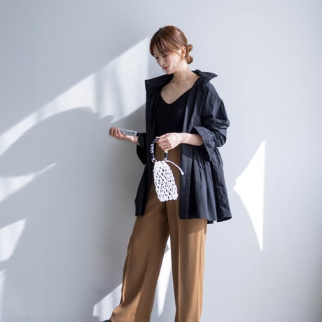 UVカット ミトンブラウス【black】