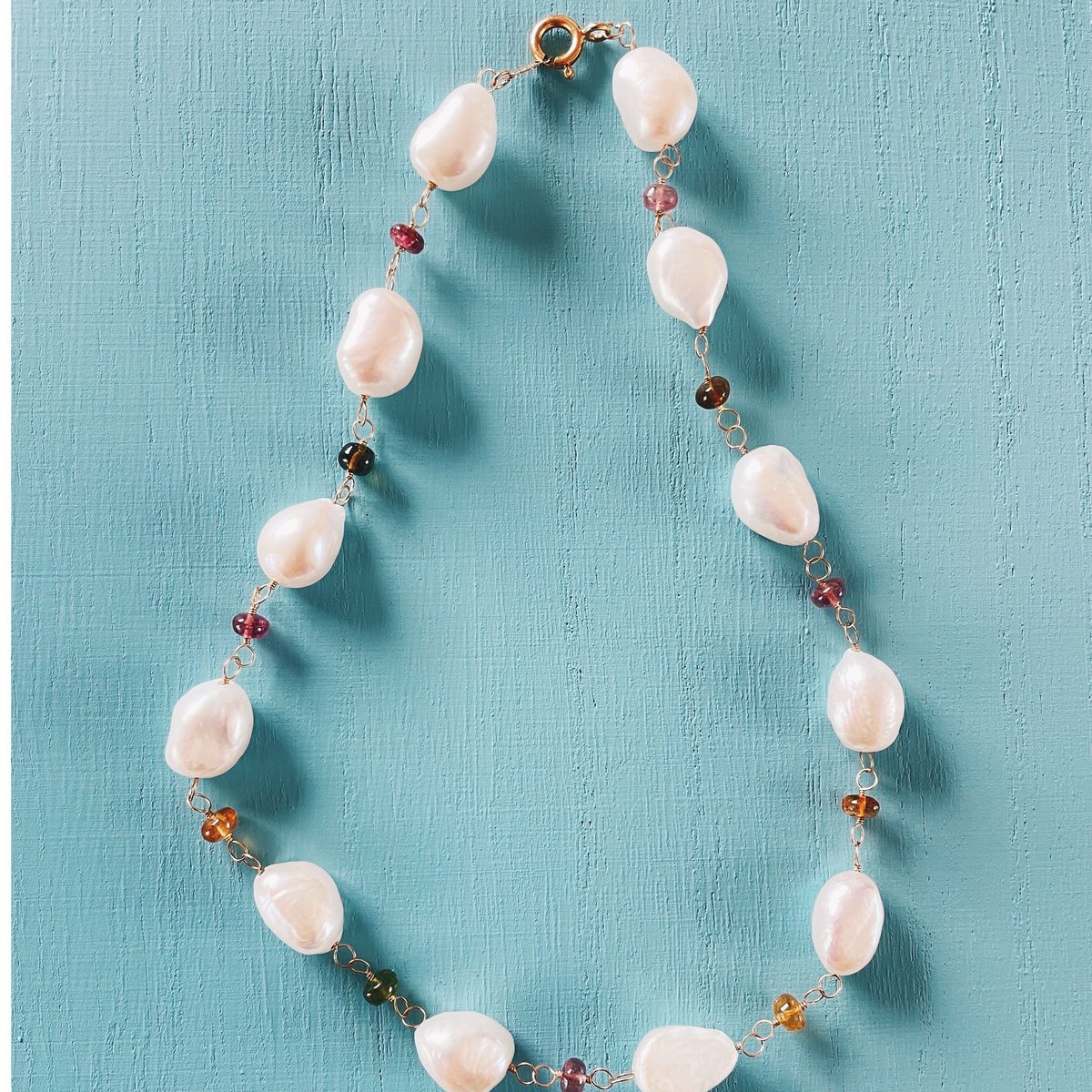 淡水パール×トルマリンネックレス | Valo jewel