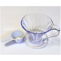 フラワードリッパー cup4 2～4杯用（円すい形・樹脂製）白色のメジャースプーン入り