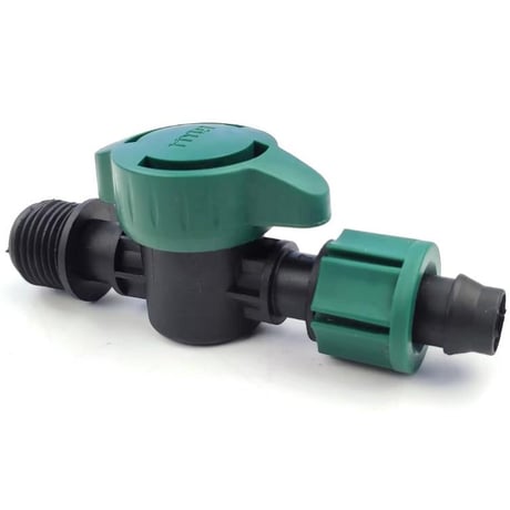 点滴チューブ継手　ナット式スタートバルブ16mm×3/4