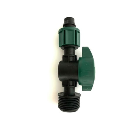 点滴チューブ継手　ナット式スタートバルブ16mm×3/4