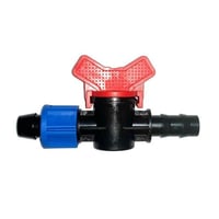 点滴チューブ継手バルブ付きエンド　16mmφ×15ｍｍ（13φホース、内径１３mmポリパイ接続可能）