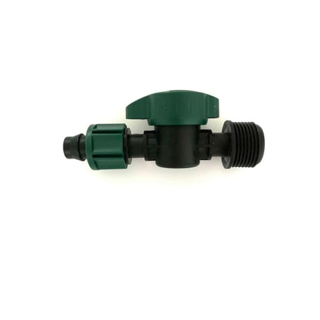 点滴チューブ継手　ナット式スタートバルブ16mm×3/4