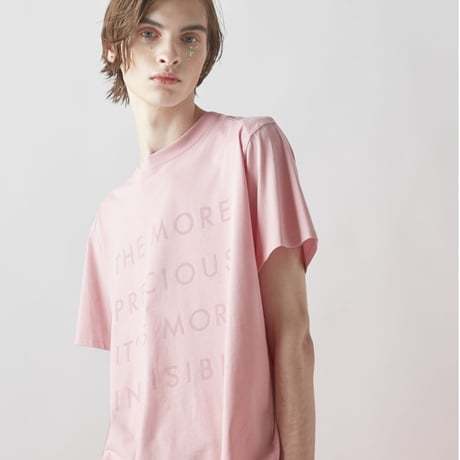 INVISIBLE TYPO T-SHIRTS (PINK)