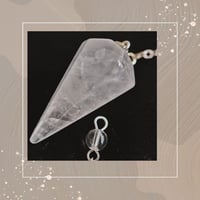 ペンジュラム　水晶　六角形・六面カット