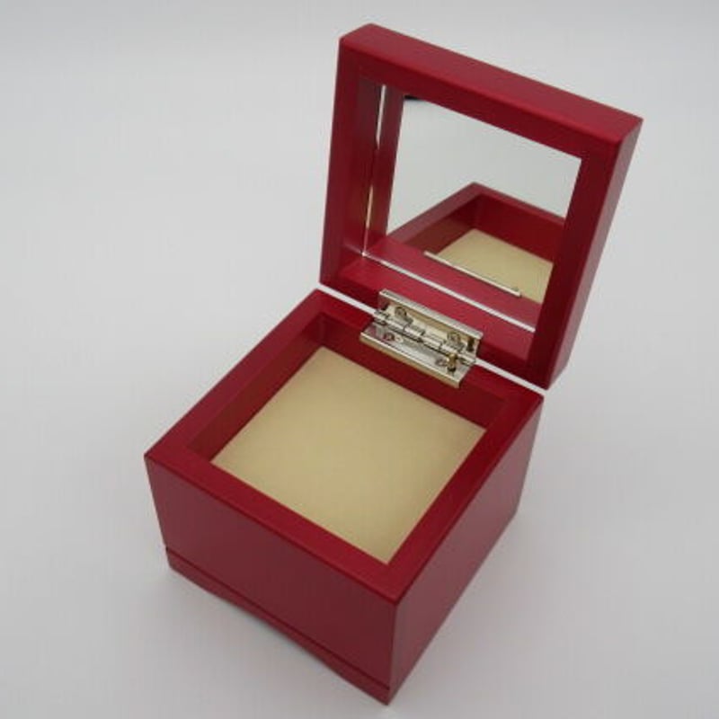 カラーが選べる『ミラー付きBOX』【赤】 | 浜名湖オルゴール