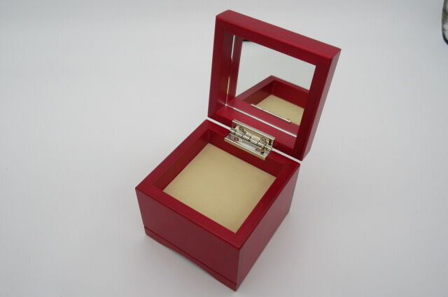 木製オルゴールボックス ミラー付き 昭和レトロ オルゴール 木製ボックス ミラー付き 子供のイラスト