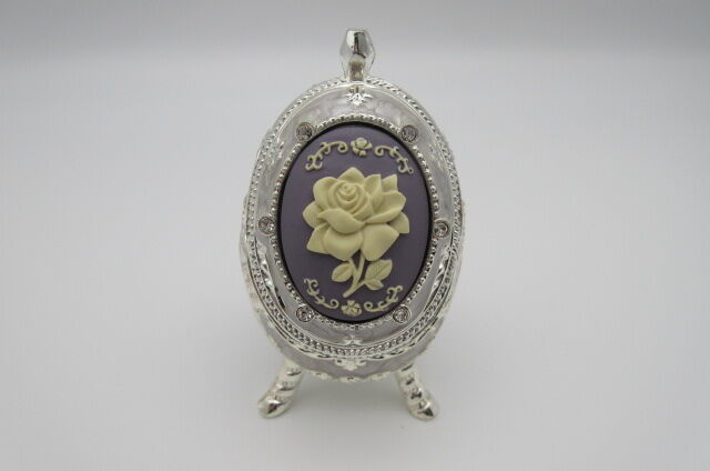 北印度産 玉石 インディアン・カラー・ストーン象嵌 飾箱 共箱 V R8518