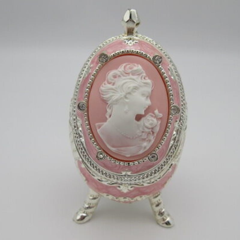 宝石箱『恋のたまご』（貴婦人カメオ） | 浜名湖オルゴール