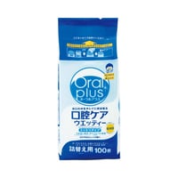 オーラルプラス　口腔ケアウエッティー（スッキリタイプ） / 100枚入　詰替用