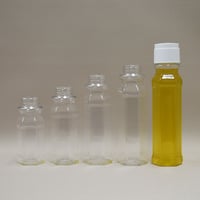 200cc六角デザインドレッシングボトル 330set　白キャップ