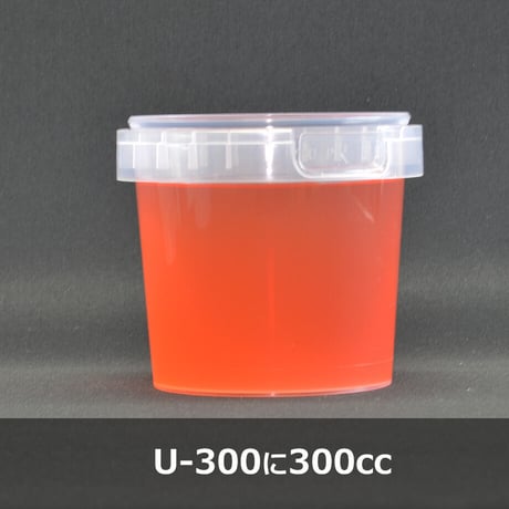 300㏄密封ロック式容器　PMDU300ML　1000セット