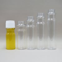 100cc丸形デザインドレッシングボトル 300set　白キャップ