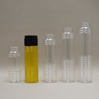 120㏄トーテム形デザインドレッシングボトル 250set　黒キャップ-