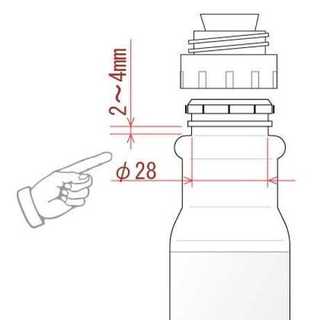 打栓器具ECN-04　弊社取り扱いデザインボトル専用
