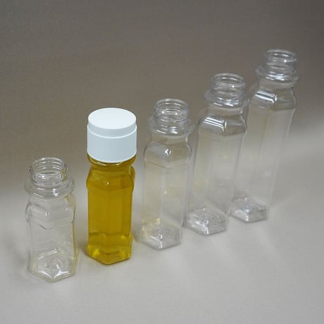 120cc丸形デザインドレッシングボトル 250set　白キャップ