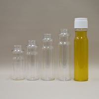 200cc丸形デザインドレッシングボトル 308set　白キャップ