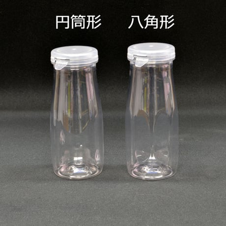200cc牛乳瓶形ペットボトル+専用キャップ　630set