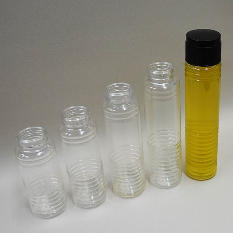 200㏄トーテム形デザインドレッシングボトル 404set　黒キャップ