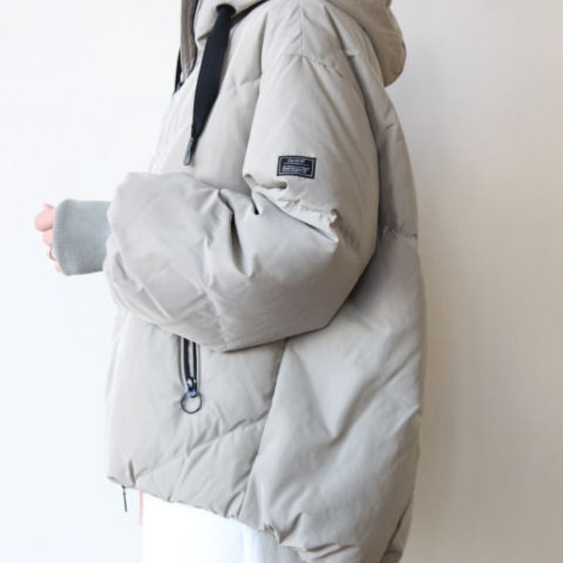 アヤン（ayane） コクーンダウンジャケット／グレー | KUKAI-FUKA 空海風花