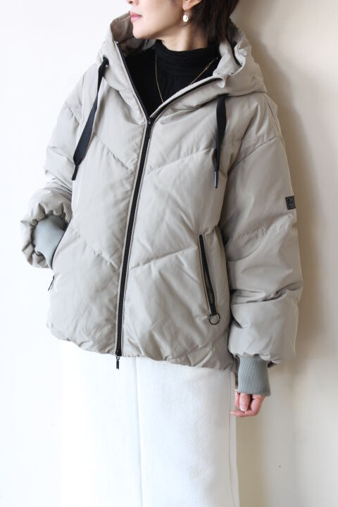 アヤン（ayane） コクーンダウンジャケット／グレー | KUKAI-FUKA 空海風花