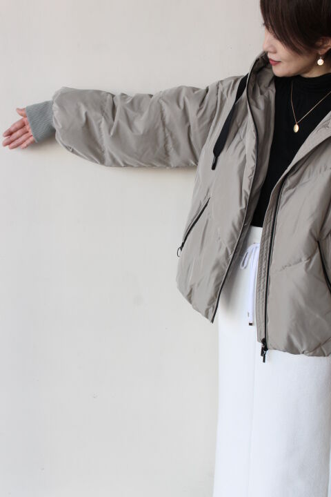 アヤン（ayane） コクーンダウンジャケット／グレー | KUKAI-FUKA 空海風花