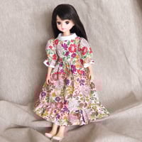 22センチドール服　499 22cmドール服 フリルのドレス イエロー 191 | icocca webshop