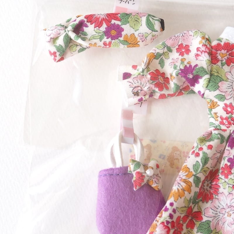 22cmドール服 ワンピース ターバン・バッグ付き 220 | icocca webshop