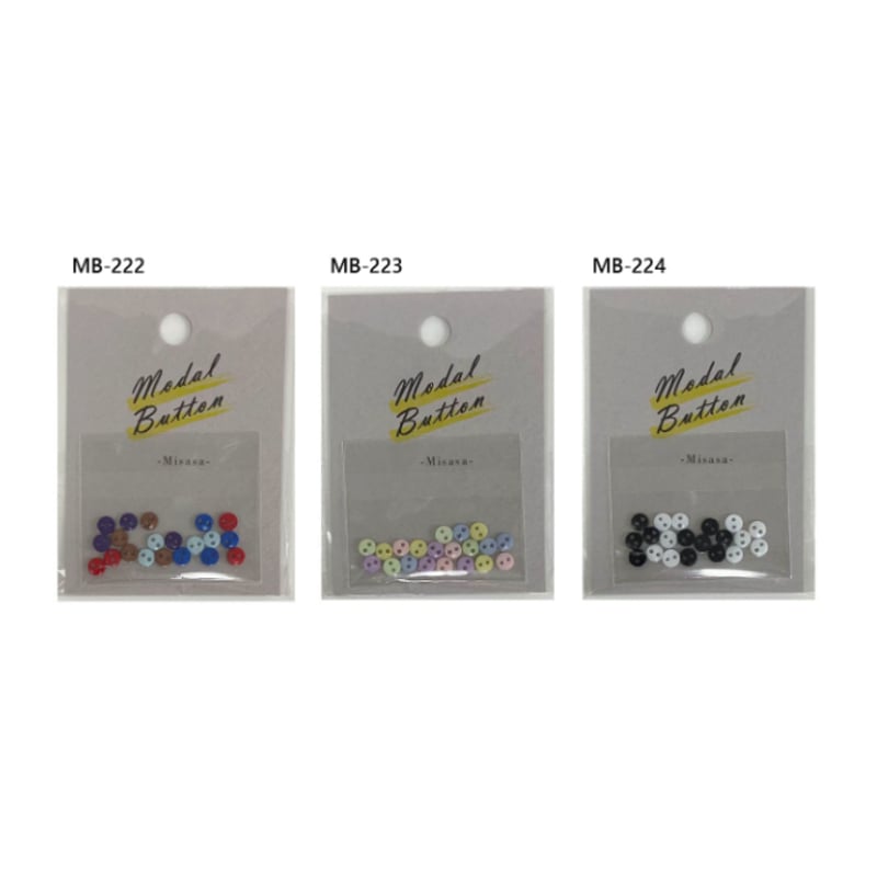 希少！　ビミニボタン　3個組み MB-222～224 ミニボタン 4mm×20個入り | misasa's STORE