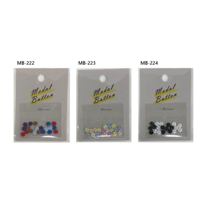 MB-222～224 ミニボタン 4mm×20個入り | misasa's STORE