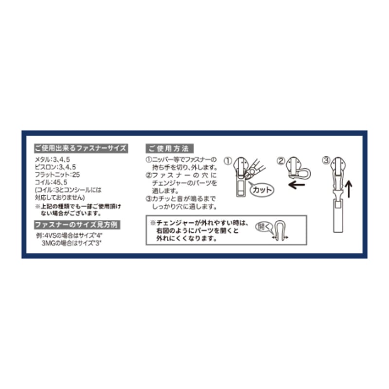 便利】ファスナーチャーム | misasa's STORE