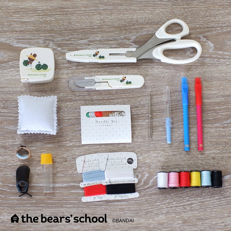 学校教材向け】No.1821 くまのがっこうソーイングセット スイカ